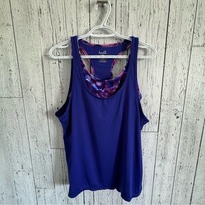 Kyodan Mesh Built in Bra Athletic Tank Top, EUC, Women’s Size Medium